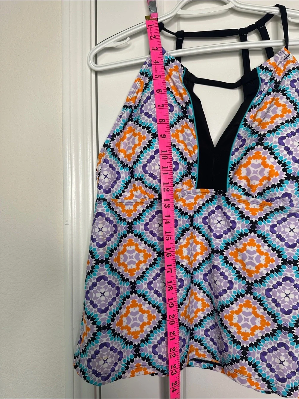 South Point Printed Tankini Swim Top with Swim Shorts